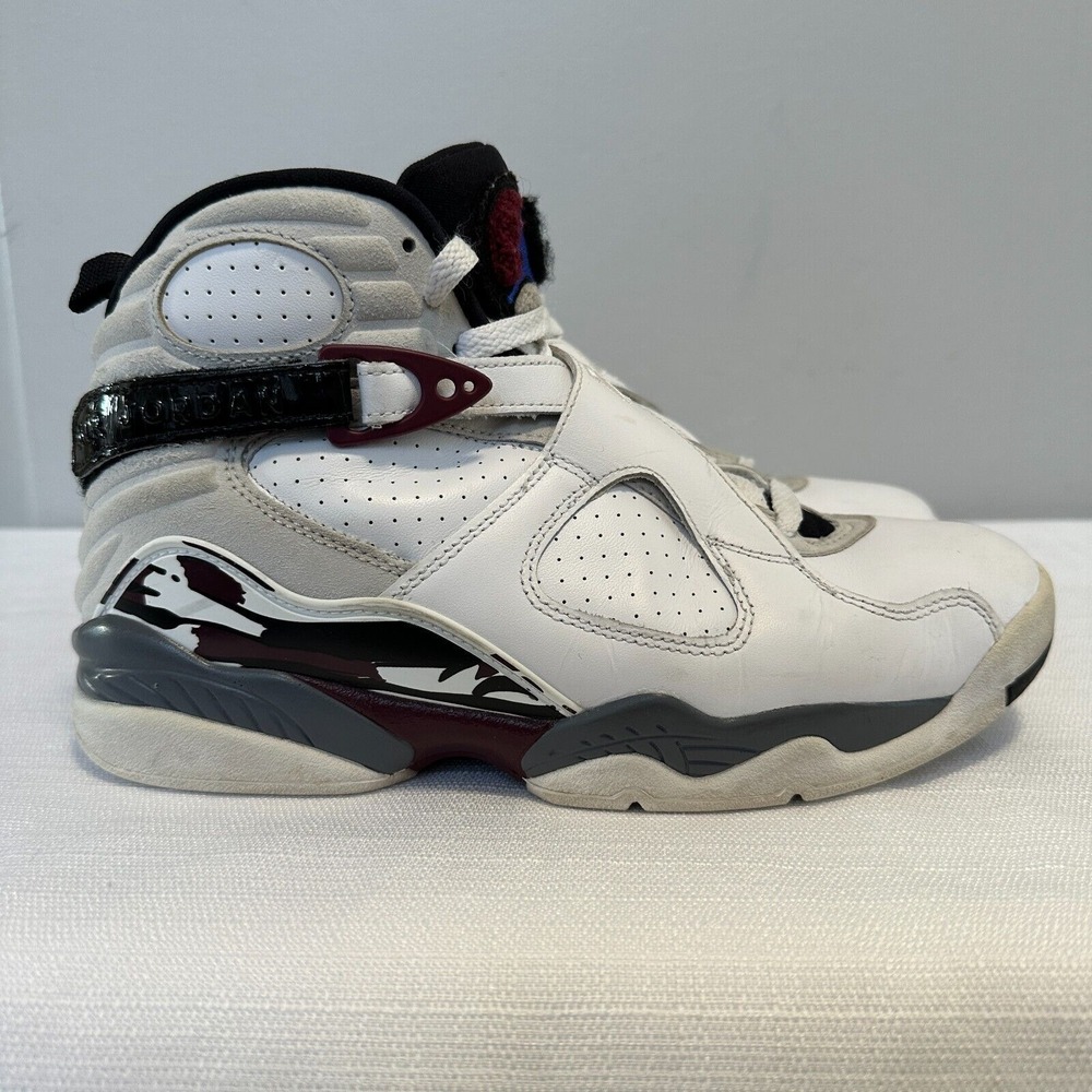 Air Jordan Retro 8 Womens 8.5 US Burgundy White (CI1236-104)
